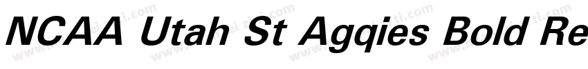 NCAA Utah St Agqies Bold Reg字体转换